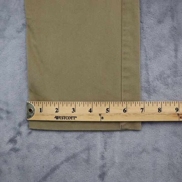 Haggar Pants Mens 30 Beige Khakis Straight Slim Fit Stretch Slash Pocket Button - Picture 7 of 16
